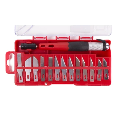 Afbeelding van Benson Precisie Scalpel Hobbymes met LED Licht Mes 15 delig