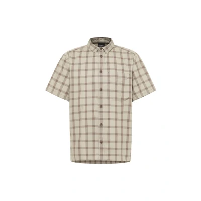 Afbeelding van Jack Wolfskin Overhemd, Heren, Maat: 2XL, Check cold coffee