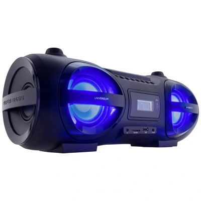 Afbeelding van UNIVERSUM BB 500 20 Ghettoblaster VHF (FM) AUX, Bluetooth, CD, SD, USB Incl. afstandsbediening, Sfeerverlichting Zwart