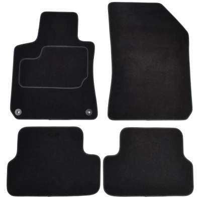Afbeelding van MAMMOOTH A041 PGT160 PRM 01 Vloermatset Textiel voor en achter 4 Zwart PEUGEOT: 308 II Hatchback