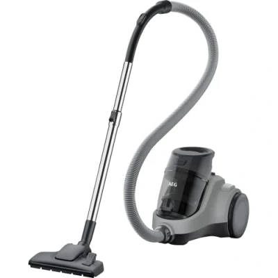Afbeelding van AEG LX5 2 2MG Stofzuiger zonder zak, 750 W, actieradius 7 m, voor harde vloeren en tapijten, 360 voorwiel, mineraalgrijs