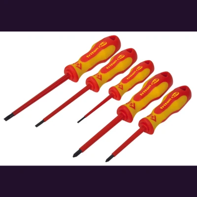 Afbeelding van C.K Triton XLS Schroevendraaierset VDE 5 delig Plat, Kruiskop Phillips