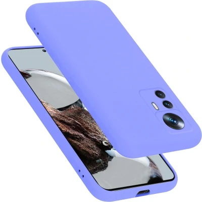 Afbeelding van Cadorabo Hoesje geschikt voor Xiaomi 12T / PRO in LIQUID LICHT PAARS Beschermhoes gemaakt van flexibel TPU silicone Case Cover