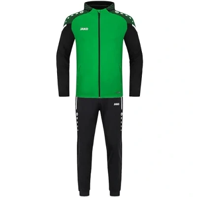 Afbeelding van Trainingspak Polyester Performance met capuchon Zachtgroen/zwart / 152