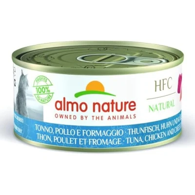 Afbeelding van Almo Nature HFC Natural Kattenvoer Tonijn Kip Kaas 150 gr