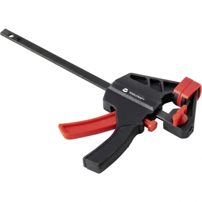 Afbeelding van TOOLCRAFT TO 6743691 Eenhandsklem Spanbreedte (max.):100 mm Afmeting, lengte: 180 Afm. werkbereik:35
