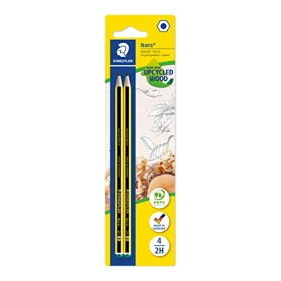 Image de STAEDTLER 120 4 BK2D Noris 2H Lot de 2 crayons avec carte blister