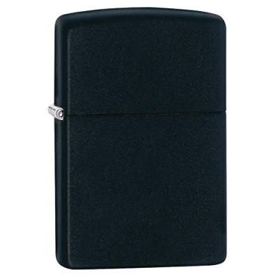 Afbeelding van Zippo Regular Black Matte Finish Benzine Aansteker