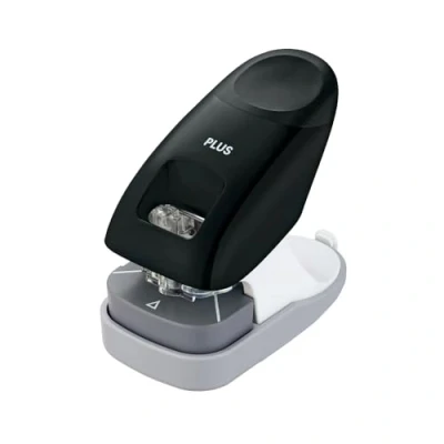 Afbeelding van Plus nietmachine zonder nietjes, 2 in 1, perforator, 10 vellen, zwart