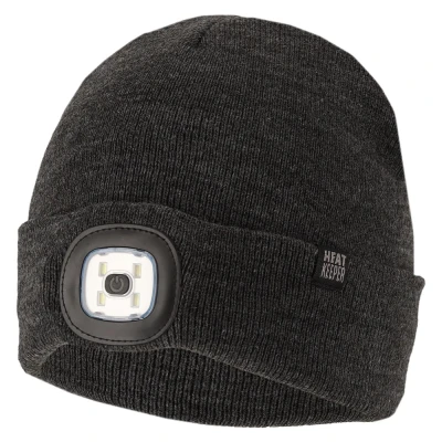 Afbeelding van Led Muts Heren Dames Beanie One Size Antraciet Unisex
