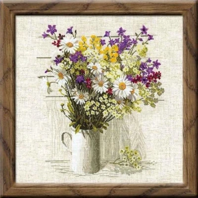 Afbeelding van Borduurpakket Wilde bloemen