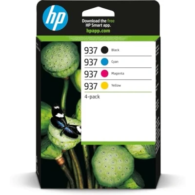 Afbeelding van HP Inkpatroon Multipack 937 Zwart Cyaan Magenta Geel (6c400ne#301)