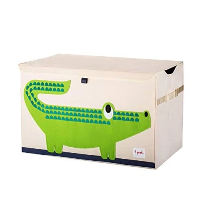 Afbeelding van 3 Sprouts Krokodil Opbergkist, 61 x 37 38 cm, Meerkleurig