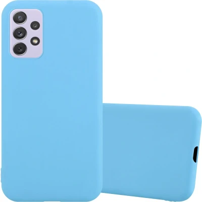 Afbeelding van Cadorabo Hoesje geschikt voor Samsung Galaxy A73 5G in CANDY BLAUW Beschermhoes gemaakt van flexibel TPU silicone Case Cover