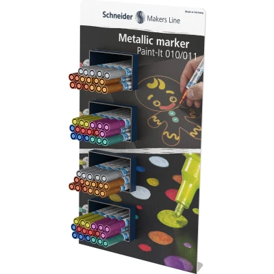 Afbeelding van Schneider metallic marker Paint it 010 0.8mm display 70 stuks S ML01030701