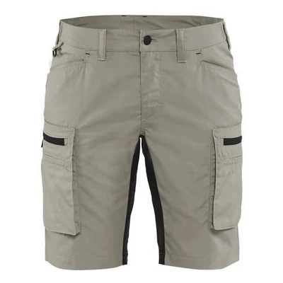 Image de Short services stretch femme beige/noir