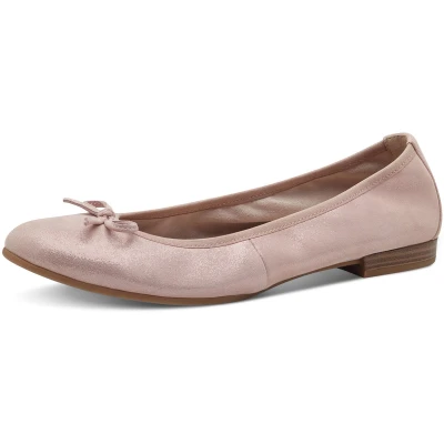 Afbeelding van Tamaris Ballerina&#039;s, Dames, Maat: 41, Rose pearl Veloursleer