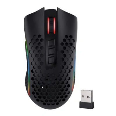 Image de Souris Redragon Storm Pro PAW3335 RED M808 KS Sans Fil Jeux 7 Boutons Noir