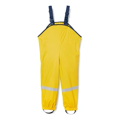 Image de Playshoes Pantalon Boue, Salopette de Pluie, sans Doublure Mixte Enfant, Jaune, 80