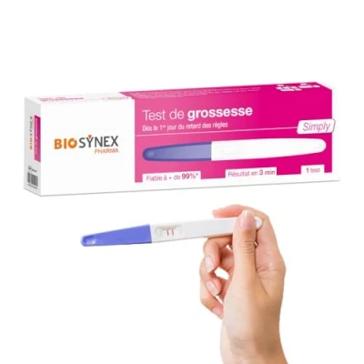 Afbeelding van BioSynex Simply Zwangerschapstest Testkit voor hCG Hormoon Snel Resultaat Betrouwbaar Gevoelig Uitgestelde Menstruatie