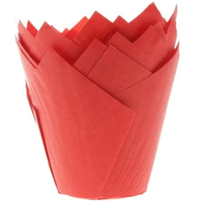 Afbeelding van Muffin Cups HoM Tulp Rood 36st.