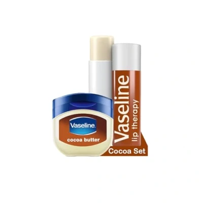 Image de Vaseline Lip Therapy Cocoa Kit de baume à lèvres et stick soin pour une hydratation optimale (kit Cocoa)