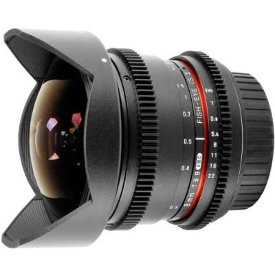 Image de Objectif reflex Samyang Fisheye 8 mm T3.8 CSII VDSLR Canon