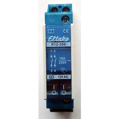 Afbeelding van Eltako R12 200 12V Schakelrelais Nominale spanning: 12 V Schakelstroom (max.): 8 A 2x NO 1 stuk(s)