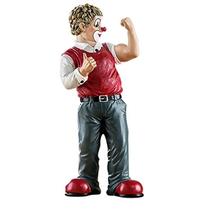 Afbeelding van GILDE clown figuur Muckis decoratief &amp; verzamelstuk handgemaakt hoogte 16 cm