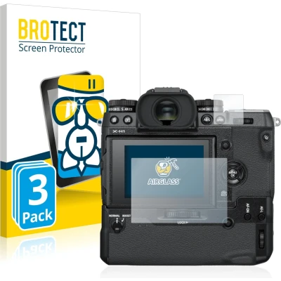 Afbeelding van BROTECT Screenprotector voor Fujifilm X H1 Folie Beschermfolie Beschermglas transparant (3 Stuks)