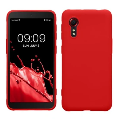 Afbeelding van kwmobile telefoonhoesje geschikt voor Samsung Galaxy Xcover 5 Hoesje smartphone Back cover in klassiek rood
