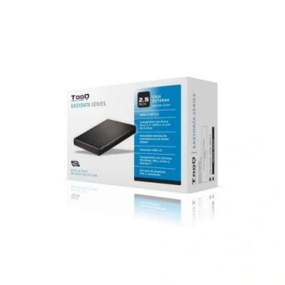 Image de Boîtier Externe TooQ AAACET0181 TQE 2522B HD 2.5 SATA III USB 3.0 FAT32 / NTFS eXT2 HFS Noir