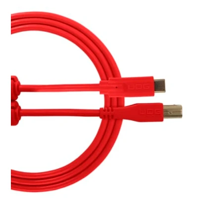 Afbeelding van UDG USB 2.0 C B Red Straight 1,5 m (U96001RD) Kabel voor DJs