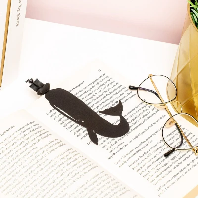 Afbeelding van Balvi Moby Dick Boekenlegger Zwart