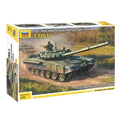 Afbeelding van 1:72 Zvezda 5071 Russian Main Battle Tank T 72B3 Plastic Modelbouwpakket