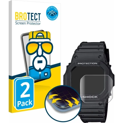 Afbeelding van BROTECT Screenprotector voor Casio G Shock GW M5610 1ER Folie Beschermfolie transparant volledig dekking (2 Stuks)