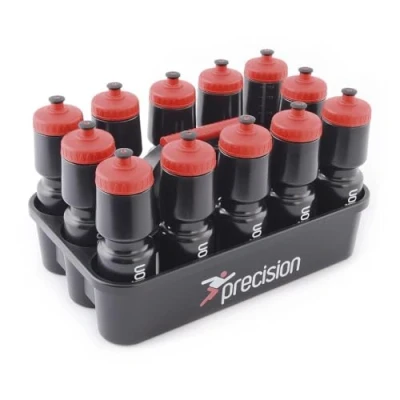 Afbeelding van Precision Bidonkrat Met 12 Bidons 45 X 28 Cm Zwart