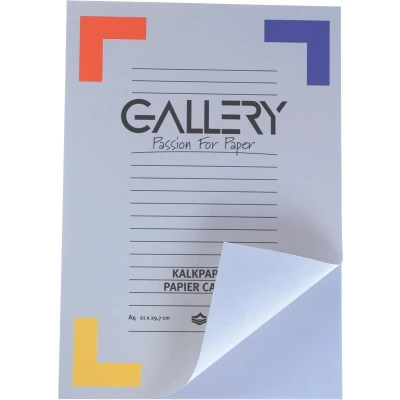 Afbeelding van Gallery kalkpapier, ft 21 x 29,7 cm (A4), blok van 50 vel kalkpapier