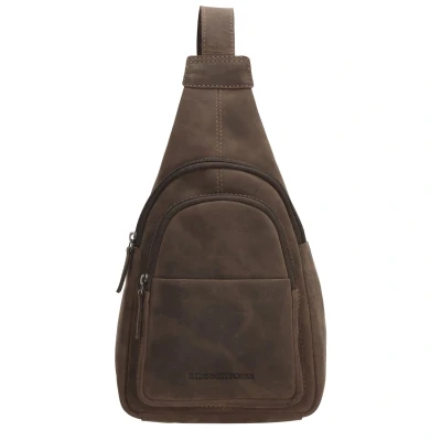Afbeelding van Hide &amp; Stitches Idaho Radiant Schoudertas donkerbruin Damestas