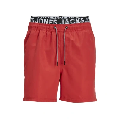 Afbeelding van Jack &amp; Jones Jpstfiji Jjswim Solid Zwemshorts, Heren, Maat: XL, True red