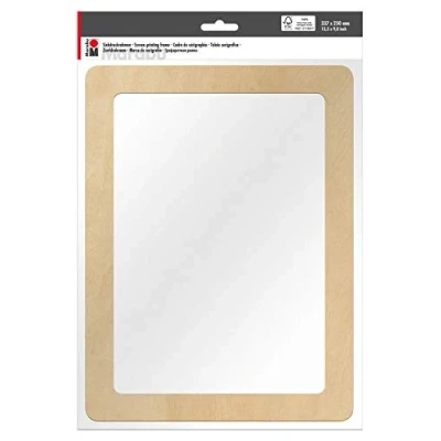 Afbeelding van Marabu 0173000000061 zeefdruk frame FSC gecertificeerd hout, één maat, 33,7 x 24,9 0,5 cm