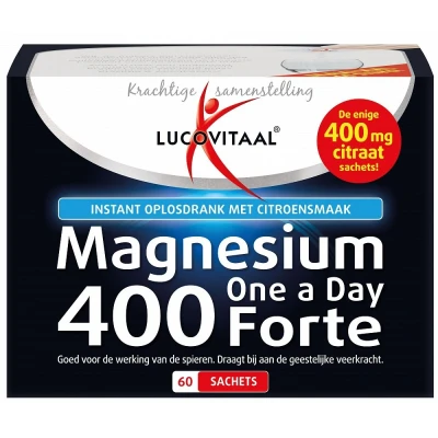 Afbeelding van Stapel tot 60% korting Lucovitaal Magnesium Forte 400mg 60 zakjes