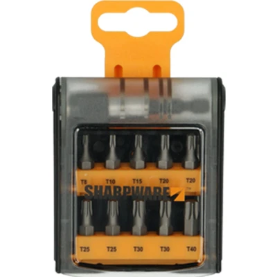 Afbeelding van Sharpware Bitset 11 delig Torx met quick release bithouder