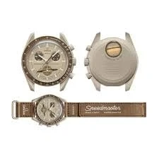 Afbeelding van Omega x Swatch Moon Mission to Saturn Speedmaster Brown Bruin, modern, Modern