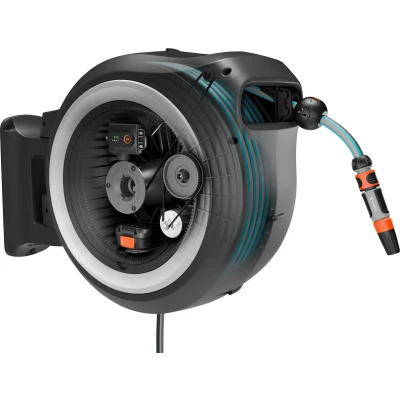 Afbeelding van GARDENA Power Roll XXL 18647 20 Accu slanghaspel voor aan de muur Grijs wit 40 m 1 stuk(s)