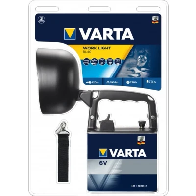 Afbeelding van Varta LED zaklamp Work Line, BL40 190lm, incl. 1x 4LR25, retail blister