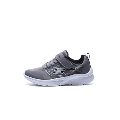 Afbeelding van Skechers Microspec Texlor Sneakers voor jongens, Grijs Textiel Zwart Trim