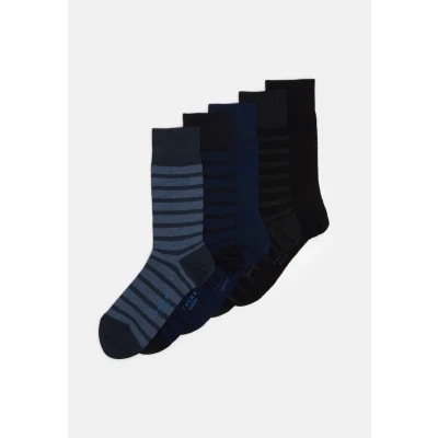 Afbeelding van Falke heren Happybox sokken in 5 pack de kleur Royalblauw, maat: 39 42