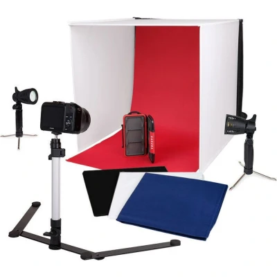 Afbeelding van Caruba Mobiele LED Fotostudio 60x60x60cm