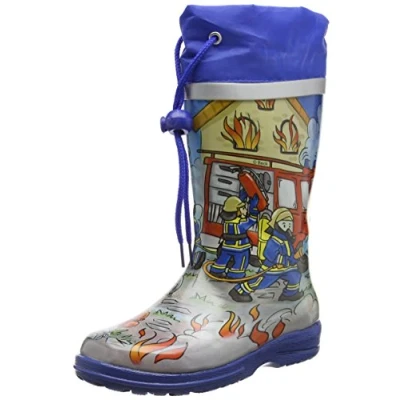 Afbeelding van Beck FIRE Regenlaarzen voor kinderen, Maat: 27, Multicolor Natuurrubber